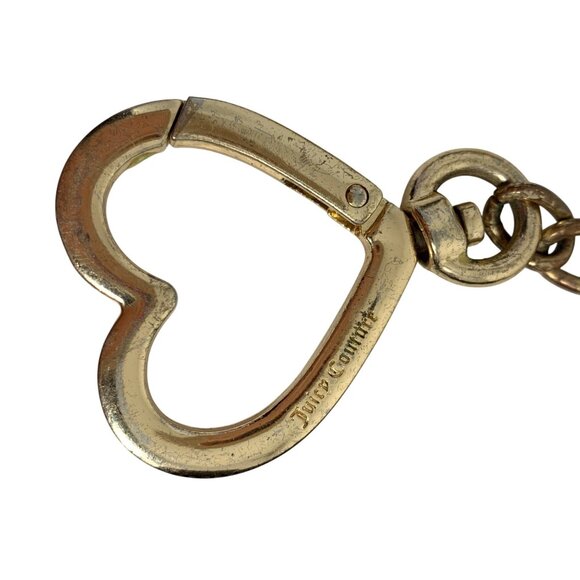 JUICY COUTURE Love Actually Card Case Zip Wallet Keychain w/ Heart - Picture 3 of 9